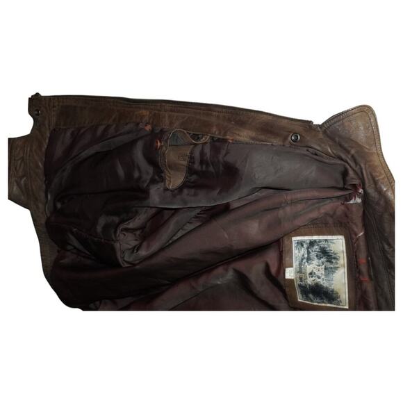 Vintage Luis Alvear Exclusively For The Brass Rail Leather Bomber Men’s L - Picture 6 of 7